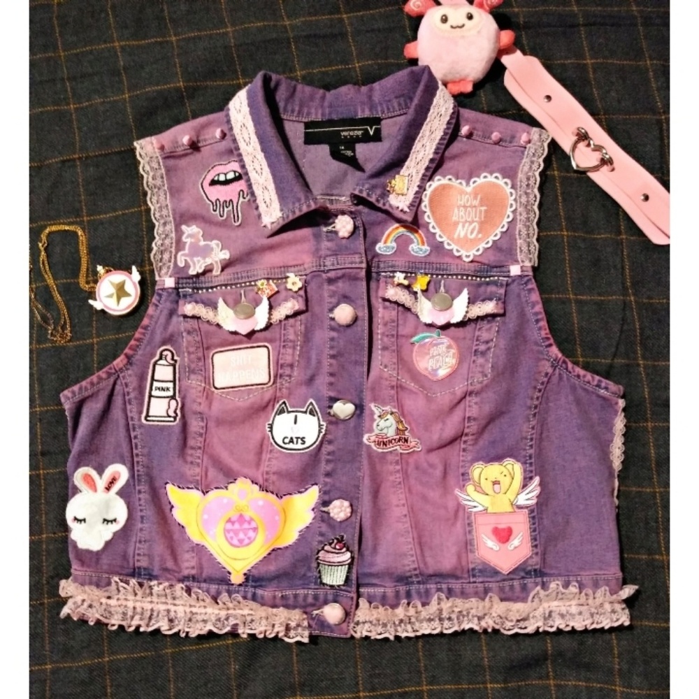 SOLD🔥 Customized Denim Vest